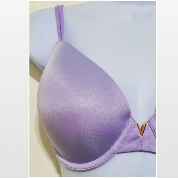 Victory’s Secret Bra Purple Lavender Silver Sparkle - Picture 3 of 16